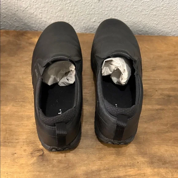 Merrell Men's Jungle Moc Black Leather Slip-On Casual Work Loafers size 11 - Picture 4 of 8